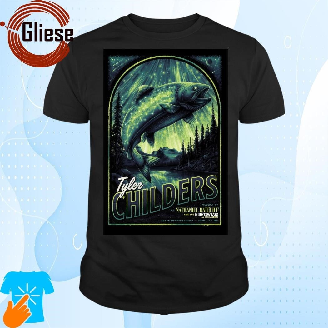 Tyler Childers Show Missoula Mt August 24 2024 Art By Max Mahn Shirt