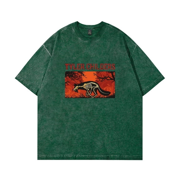 Tyler Childers T- Shirt Vintage Aged Design Men's and Women's Round Neck Short Sleeve Top