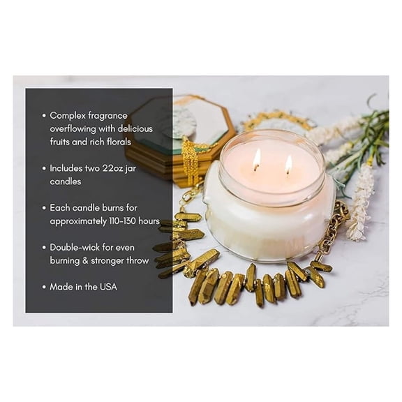 Tyler Company Scented Candle, 22 oz, Pack of 1, Includes a Tyler Company Match