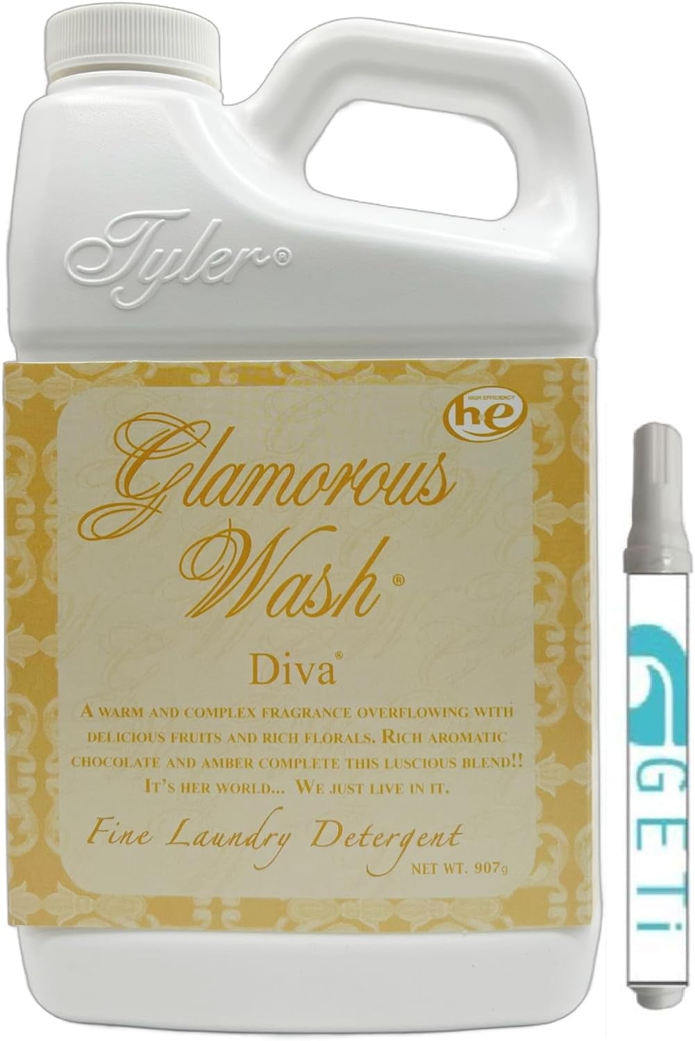 Tyler DIVA Glamorous Wash 32oz Laundry Detergent Bundle with Stain