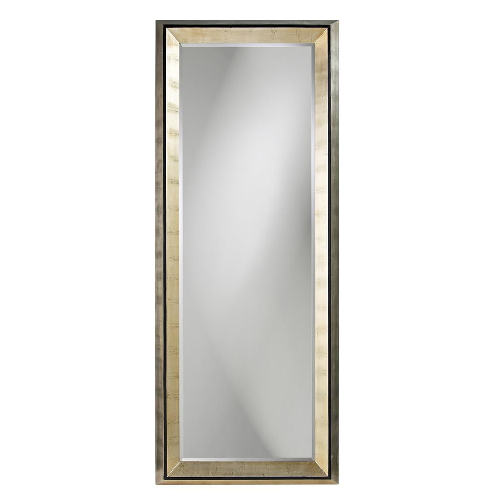 87" Silver Rectangular Full Length Wood Floor Mirror