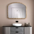 thumbnail image 1 of Tyler Dillon Arched Wall Mirror with Industrial Metal Frame 42"W x 36"H, 1 of 9