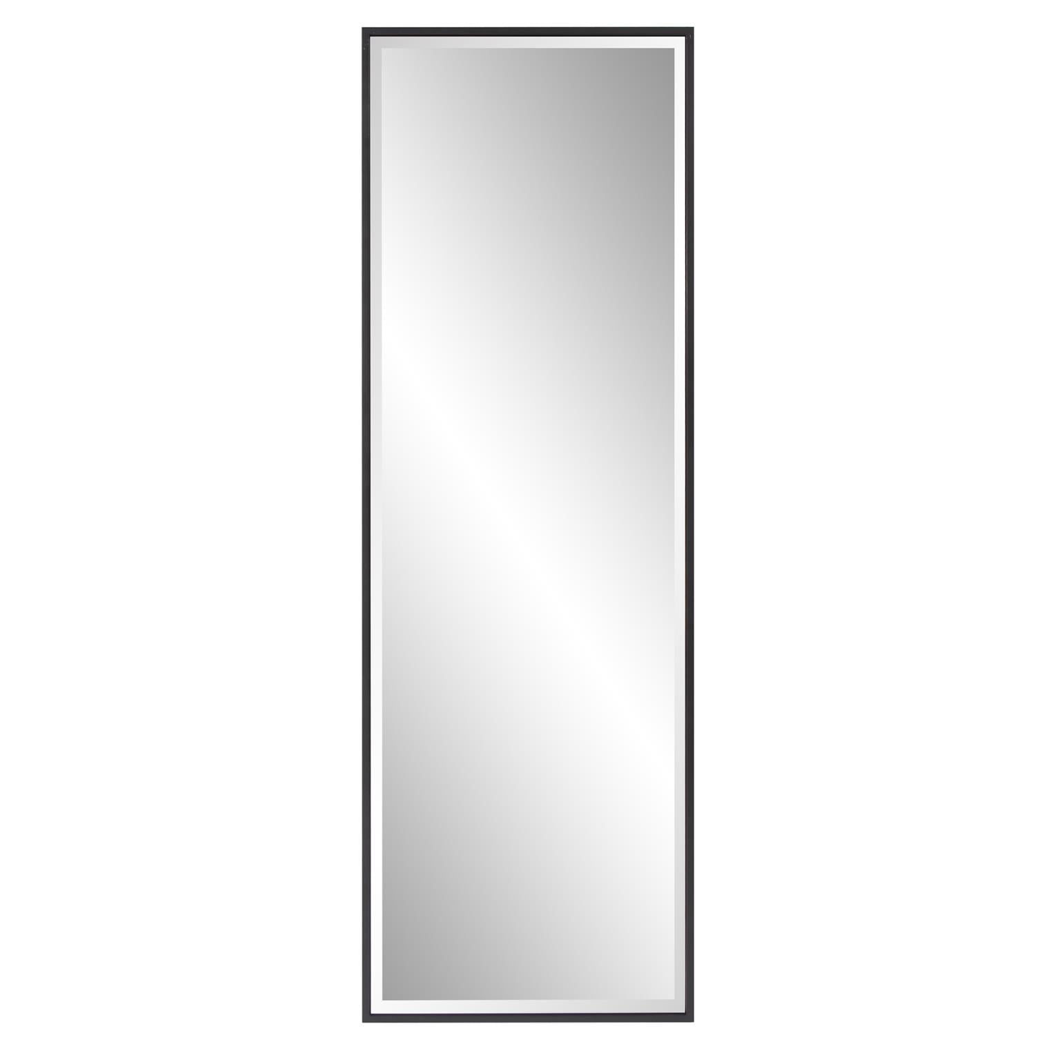 Tyler Dillon Black Rectangular Full Length Beveled Wall Mirror 20"W x 60"H