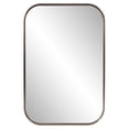 thumbnail image 1 of Tyler Dillon Curved Rectangular Stainless Steel Framed Vanity Mirror - 24"W x 36"H, 1 of 9