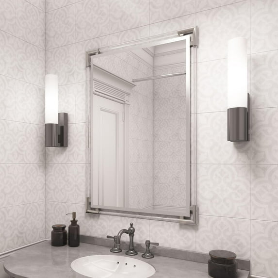 Tyler Dillon Elsie Silver & Acrylic Decorative Wall Mirror