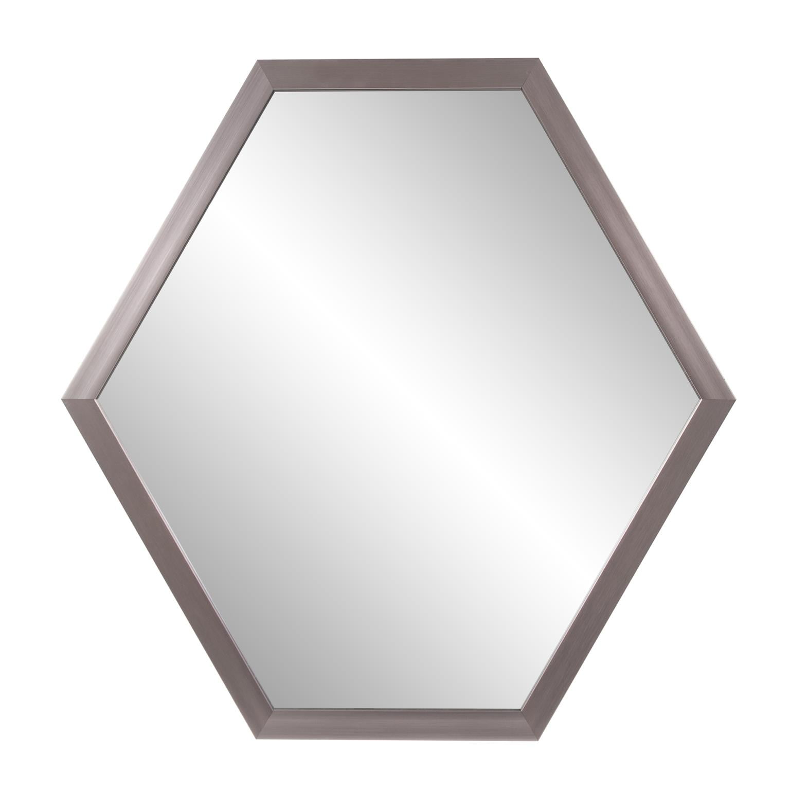Tyler Dillon Graphite Foil Hexagonal Wall Mirror - 30"W x 30"H