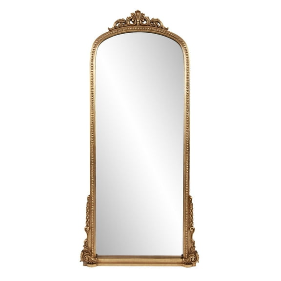 Tyler Dillon Hand Crafted Wood Framed Mirror in Antique Gold