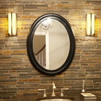 Tyler Dillon George Oval Matte Black Wall Mirror