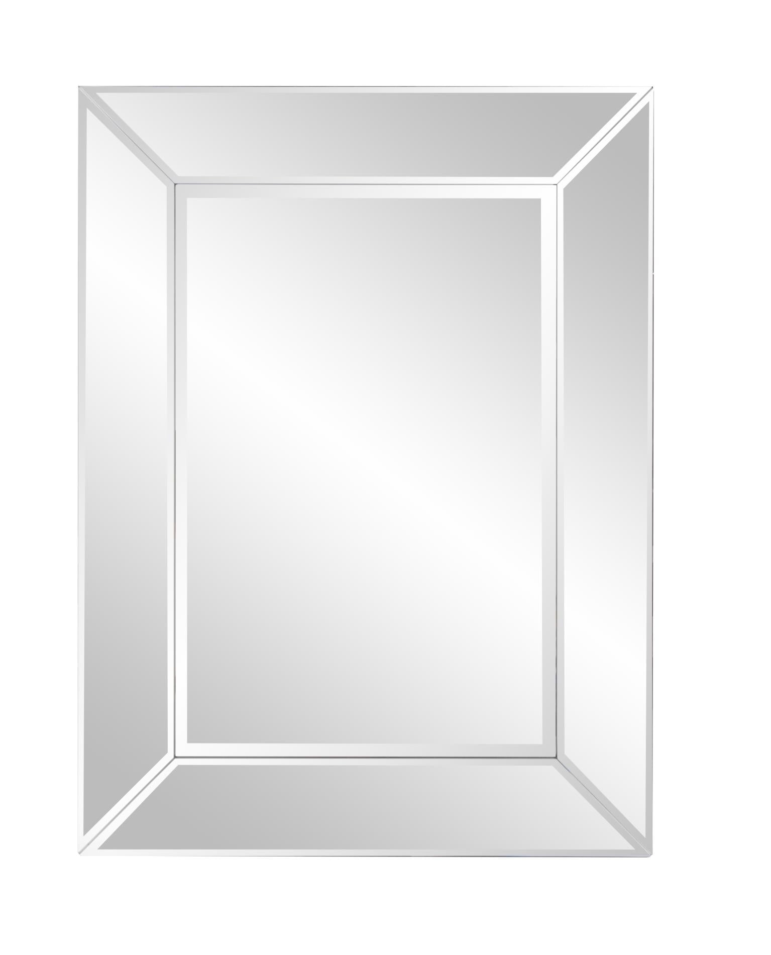 Camden Wood Framed 24"x18" Rectangular Wall Mirror