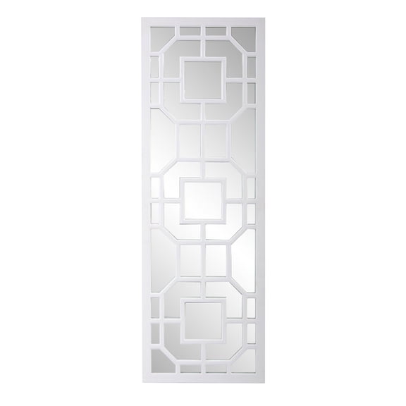 Tyler Dillon Rectangular Contemporary Aldrich Wall Mirror 15.75"W x 46.5"H