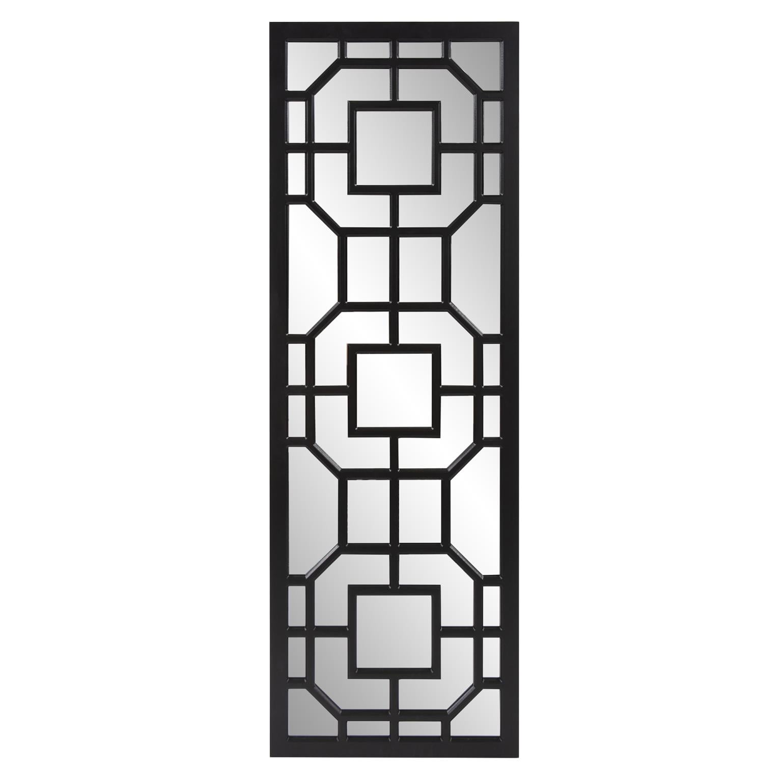 Tyler Dillon Rectangular Contemporary Aldrich Wall Mirror 15.75"W x 46.5"H