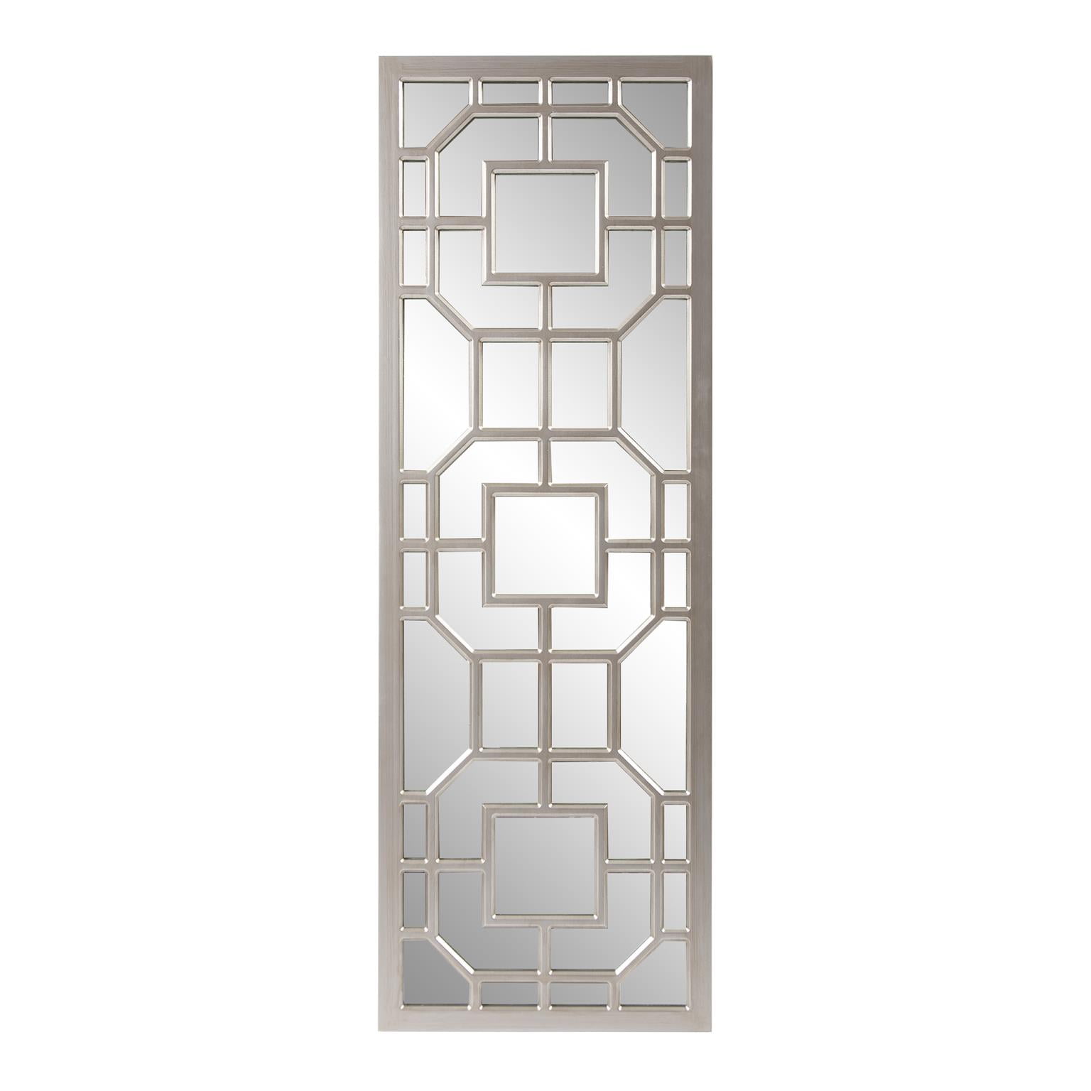 Tyler Dillon Rectangular Contemporary Aldrich Wall Mirror 15.75"W x 46.5"H