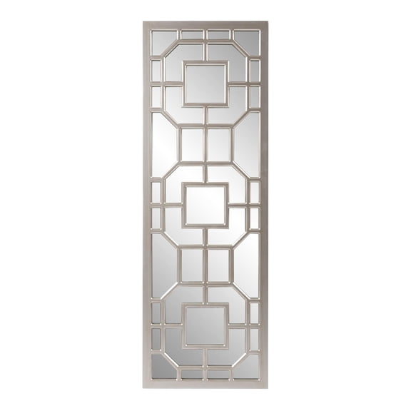 Tyler Dillon Rectangular Contemporary Aldrich Wall Mirror 15.75"W x 46.5"H