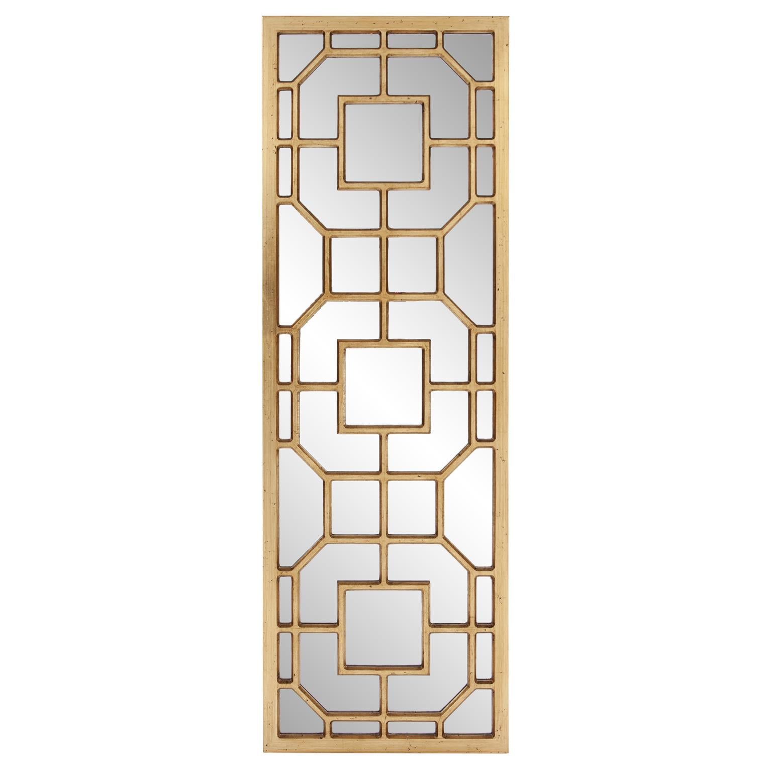 Tyler Dillon Rectangular Contemporary Aldrich Wall Mirror 15.75"W x 46.5"H