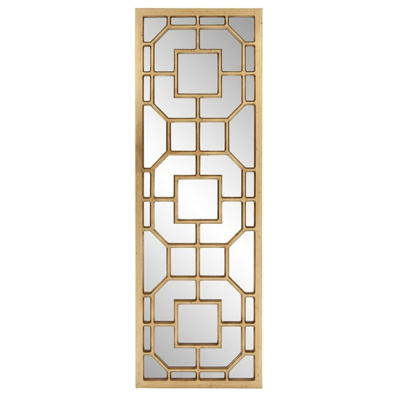 Tyler Dillon Rectangular Contemporary Aldrich Wall Mirror 15.75"W x 46.5"H