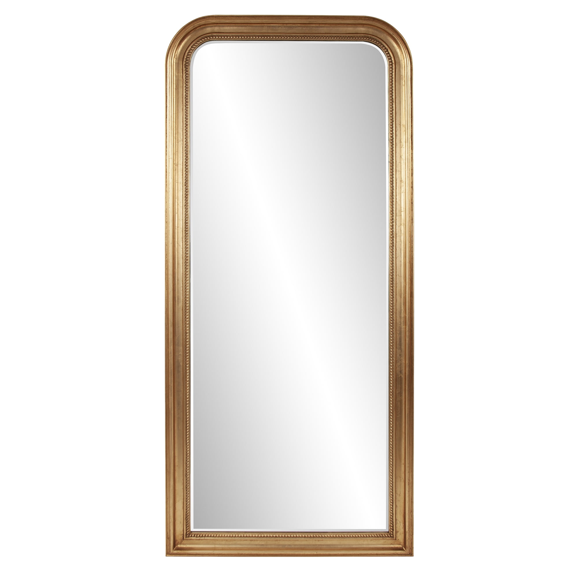 Tyler Dillon Rectangular Gold Wood Framed Full Length Beveled Wall Mirror 78"H x 36"W