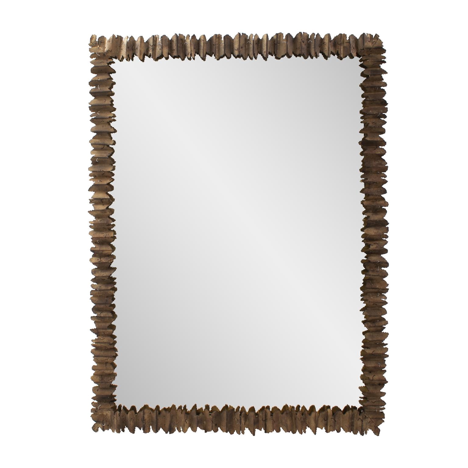 Tyler Dillon Rectangular Salvaged Metal Bronzed Mirror - 30"W x 40"H