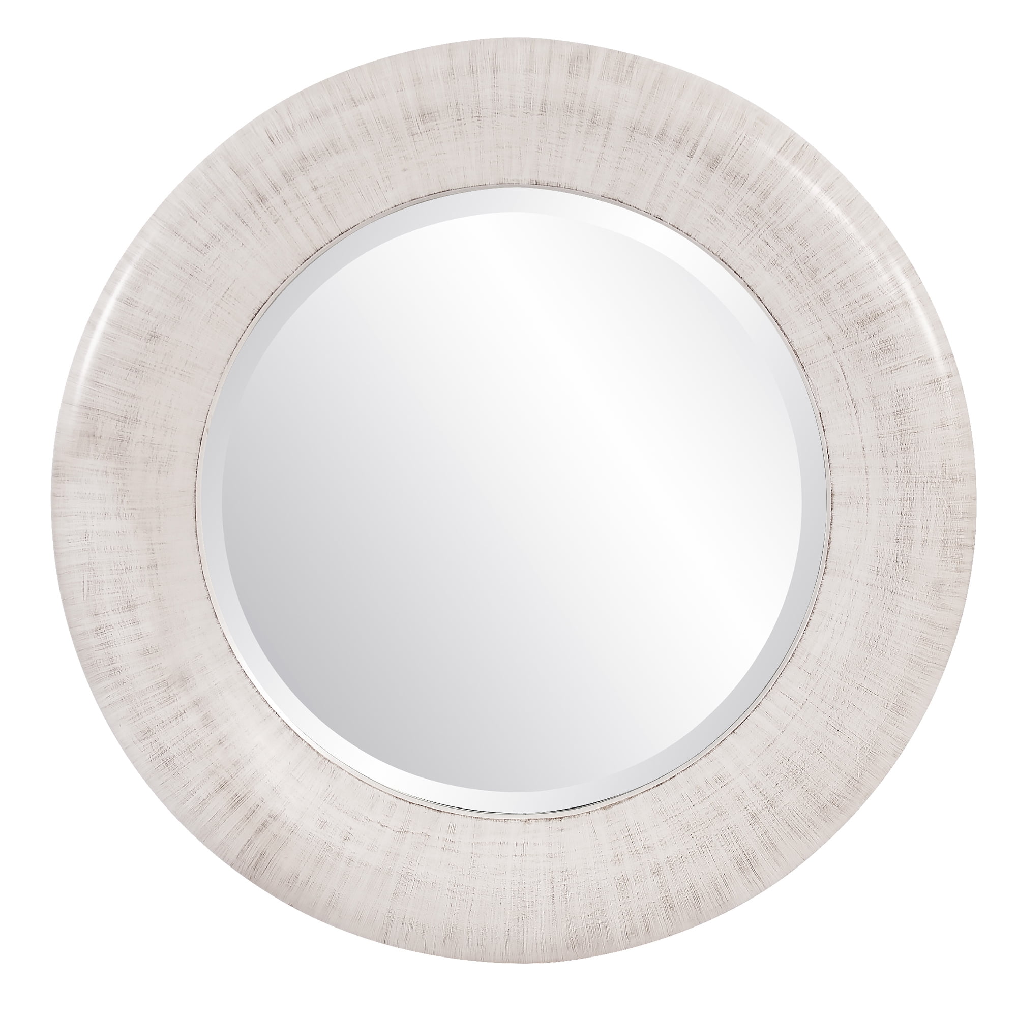 Tyler Dillon Round Oversized Ivory Beveled Wall Mirror 50"D