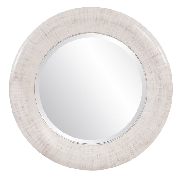 Tyler Dillon Round Oversized Ivory Beveled Wall Mirror 50"D