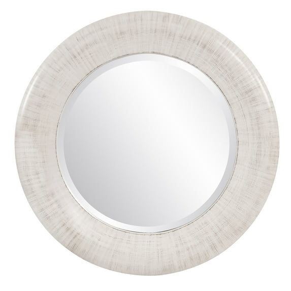 Tyler Dillon Round Oversized Ivory Beveled Wall Mirror 50"D