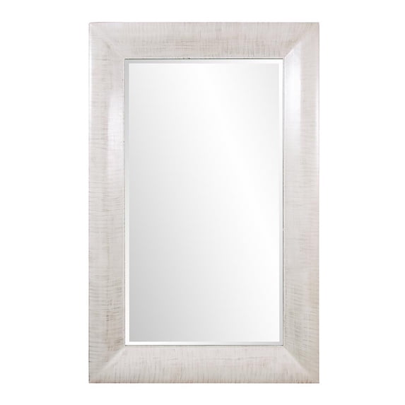 Tyler Dillon Round Rustic Stone Gray Wood Framed Beveled Wall Mirror 40.5"D