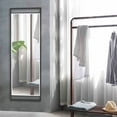 thumbnail image 1 of Tyler Dillon Silver Iron Framed Rectangular Full Length Wall Mirror - 72.5"H x 24"W, 1 of 9