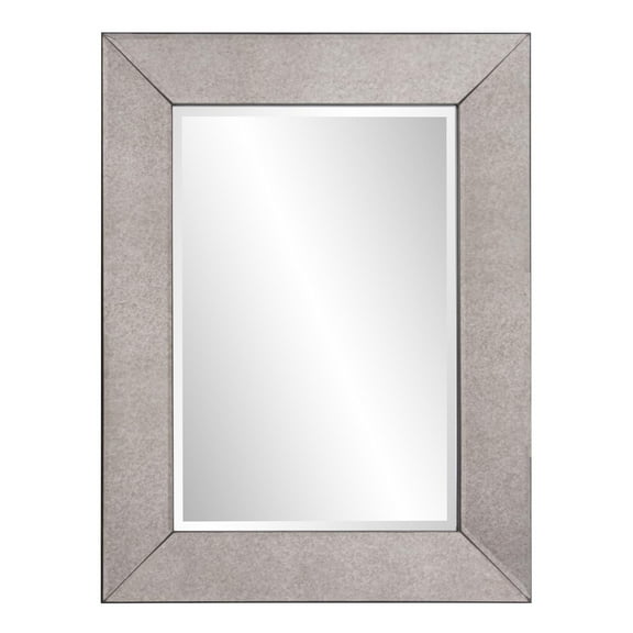 Tyler Dillon Smokey Gray Rectangular Framed Wall Mirror Collection