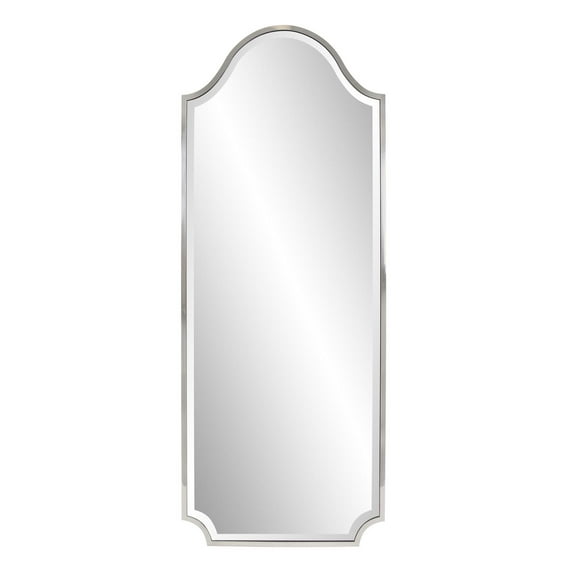Tyler Dillon Stainless Steel Framed Hand Beveled Shield Mirror 24"W x 60"H