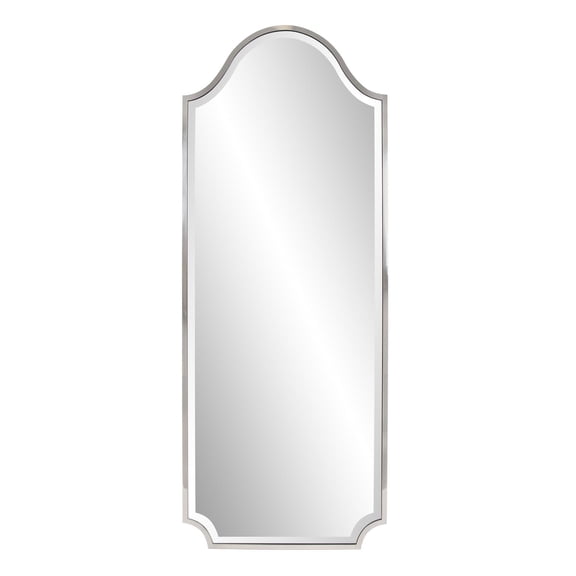 Tyler Dillon Stainless Steel Framed Hand Beveled Shield Mirror 24"W x 60"H