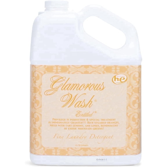 Tyler Candle Entitled Glamorous Wash Liquid Laundry Detergent, 48 Loads, 128 fl oz