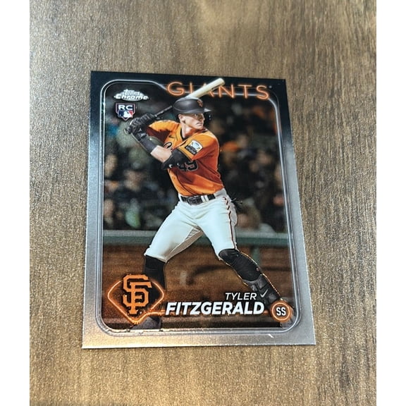 Tyler Fitzgerald MLB San Francisco Giants 2024 Topps Chrome 131 trading card