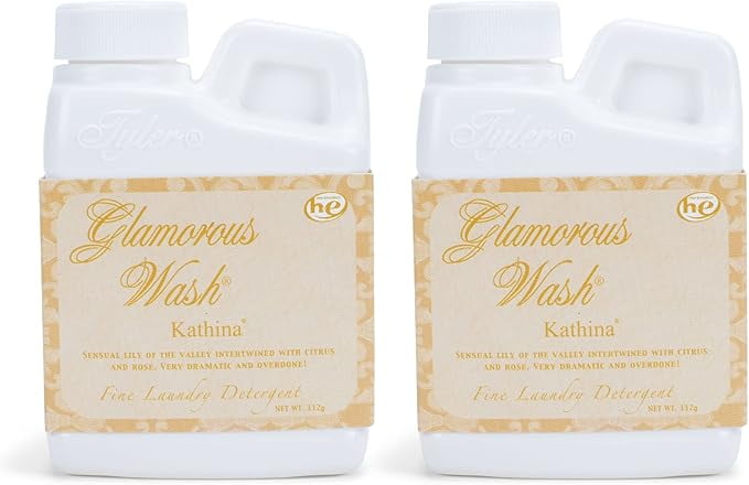 Tyler Glamorous Wash 4 ounce Fine Laundry Detergent Pack of 2, Kathina
