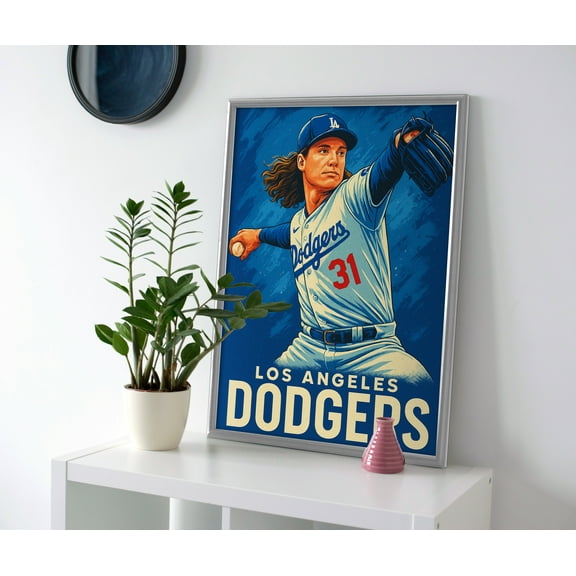 Tyler Glasnow Dodgers Poster or Wrapped Canvas