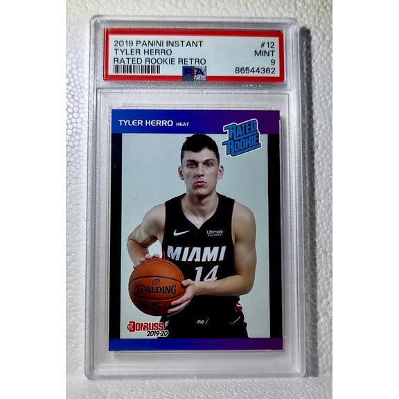 Tyler Herro 2019-2020 Panini NBA Heat #255 Rookie Card 1 of 303 PSA 9 MINT