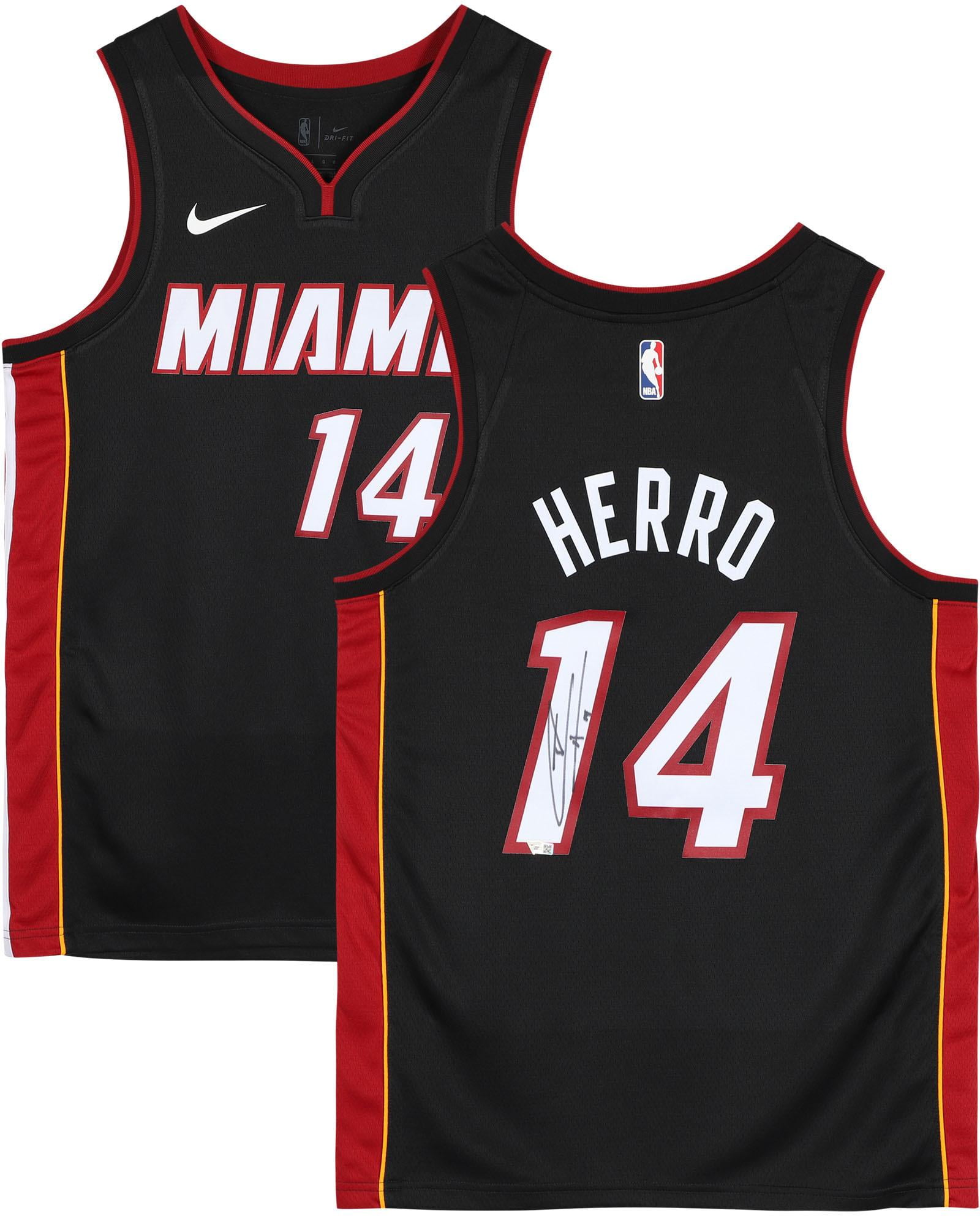 Tyler Herro Miami Heat Autographed Black Swingman Jersey - Fanatics ...