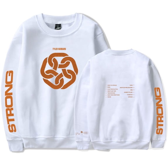 Tyler Hubbard Strong Crewneck Sweatshirt Unisex Long Sleeve Pullover Casual Streetwear Clothes