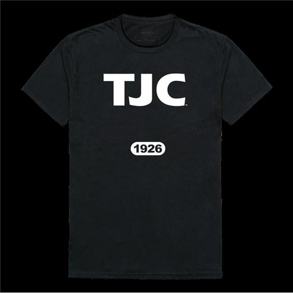 Tyler Junior College Apaches Distressed Arch College T-Shirt, Black - Medium