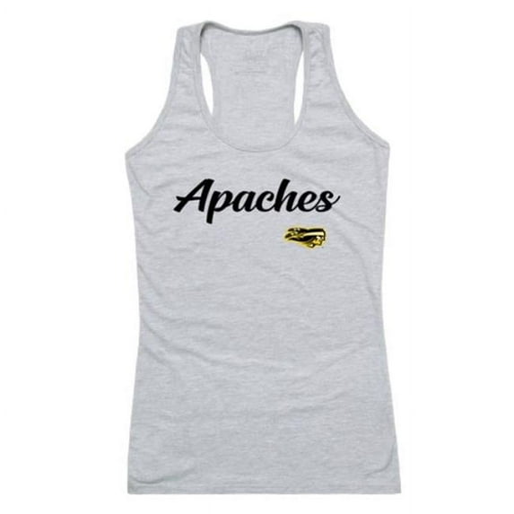 Tyler Junior College Apaches Script Tank Top, Heather Grey - 2XL