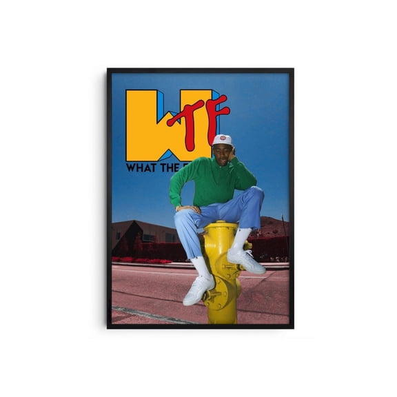 Tyler What The F Print Poster, Bold Color Hip Hop Aesthetic Wall Decor, Urban Pop Style Size 24x36 Unframed Poster