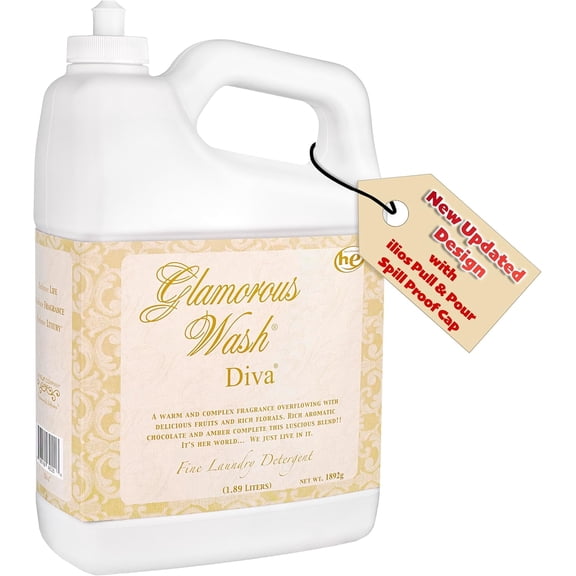 Tyler Candle Diva Glamorous Wash Liquid Laundry Detergent, 24 Loads 64 fl oz