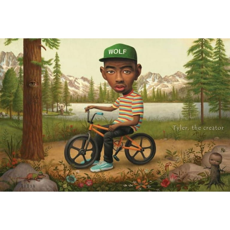 Tyler the Creator Wolf Hat Poster (36 x 24) 
