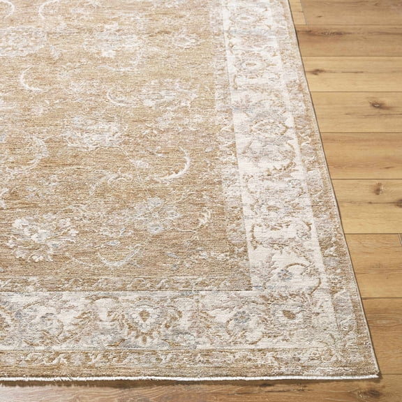 BoutiqueRugs Tylie Traditional Runner Rug - Cream, Tan, Olive - 2'7" x 10' Runner