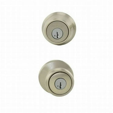 Tylo Knob 690T Satin Nickel Combo Keyed Entry with Single Cylinder Deadbolt