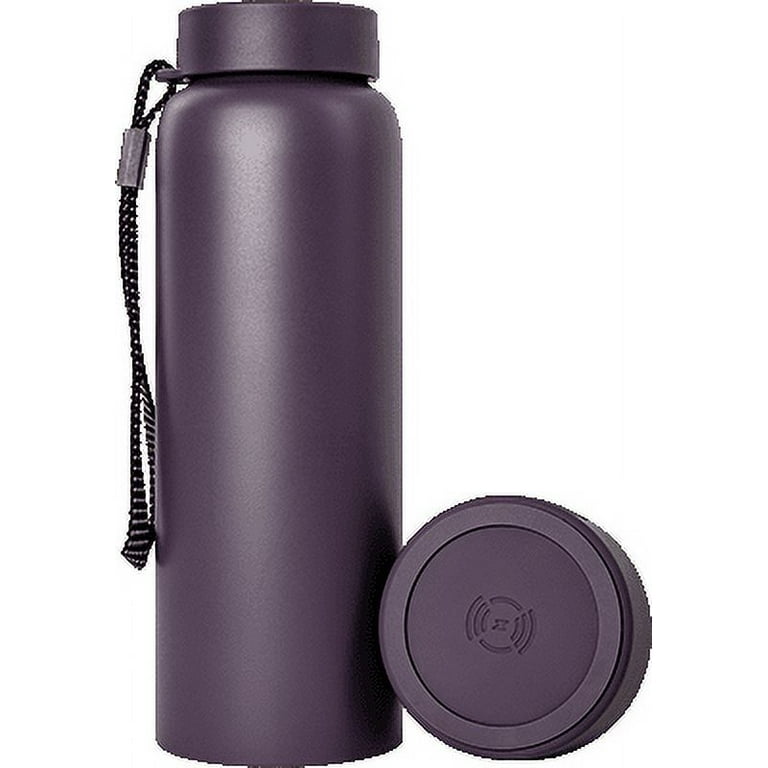 Tylt Insulated Wireless Charging Bottle-Purple 