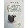 thumbnail image 1 of Tylt Magnetic 15W Venti Duo Wireless Charging Phone/AirPod Car Charger, 1 of 5