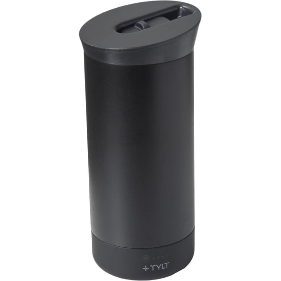 Tylt Power Hydration Mug + Power Bank + Wireless Charger 5,700 mAh Battery Give 2 Full Phone Charges Black