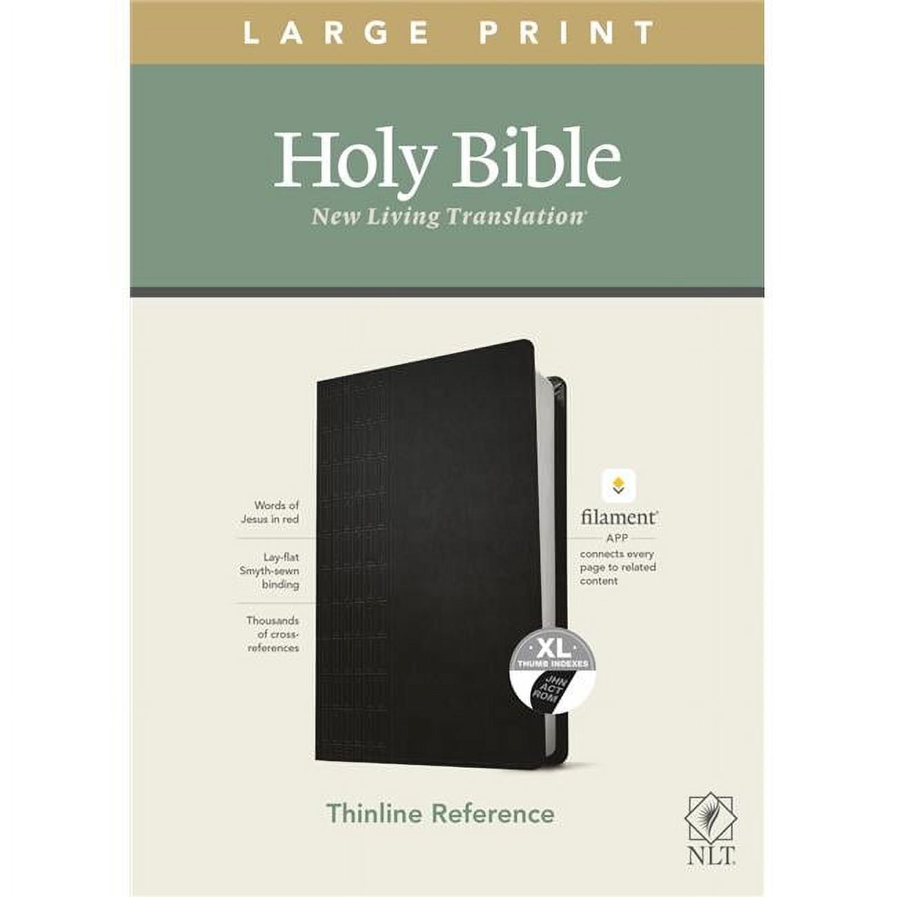 Tyndale House Publishers 244536 NLT Large Print Thinline Reference