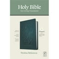thumbnail image 1 of Tyndale House Publishers 244553 NLT Thinline Reference Bible, Teal Blue LeatherLike, 1 of 1