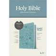 thumbnail image 1 of Tyndale House Publishers 256946 5.375 x 8.5 in. KJV Personal Size Giant Print Bible - Filament Enabled Edition - Floral Leaf Teal, 1 of 1