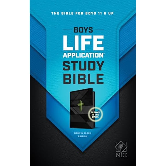 Pre-Owned NLT Boys Life Application Study Bible, TuTone: New Living Translation, Neon & Black Edition Paperback
